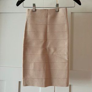 Pink strapless bodycon dress